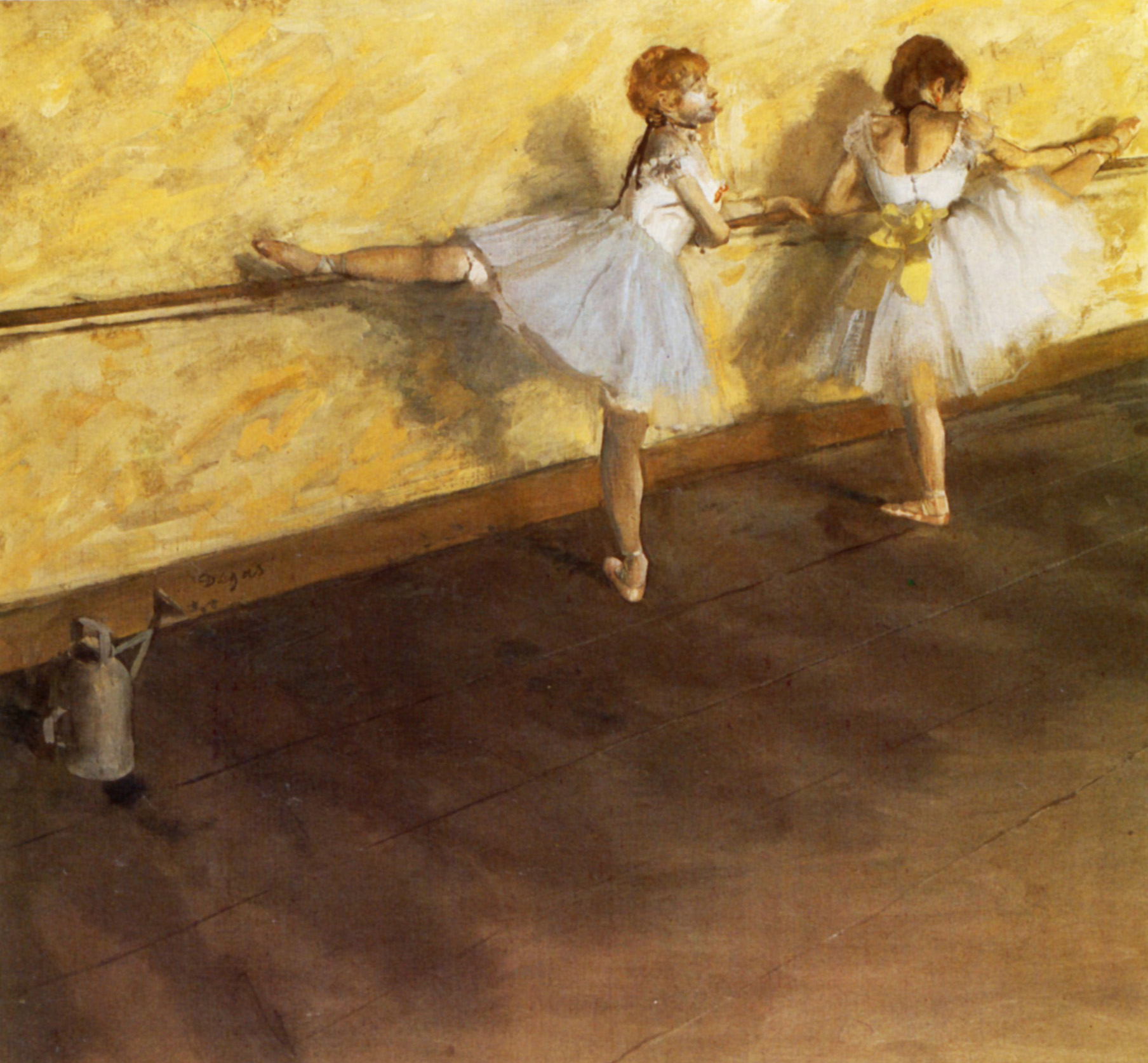 Dancers Practicing at the Barre 1877